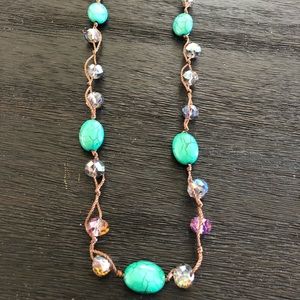 Turquoise and Beaded Necklace